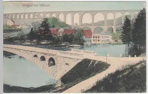 (46705) AK Göhrener Brücke im Muldentale, 1909