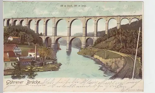 (46702) AK Göhrener Brücke im Muldentale, 1901