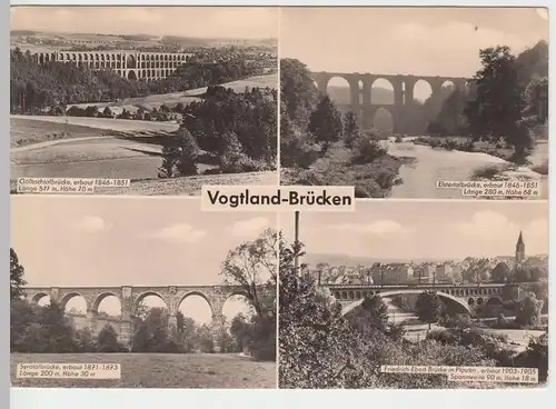 (46692) AK Vogtlandbrücken, Mehrbildkarte, 1962