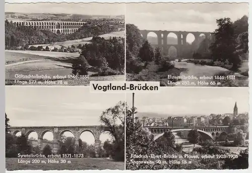 (46690) AK Vogtlandbrücken, Mehrbildkarte, 1962