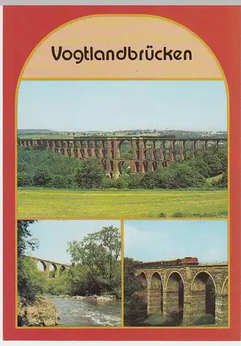 (46689) AK Vogtlandbrücken, Mehrbildkarte, 1990