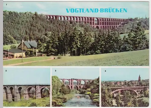 (46676) AK Vogtlandbrücken, Mehrbildkarte, 1968