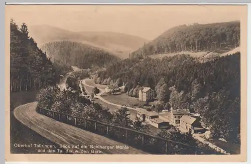 (46648) Foto AK Oberhof, Bl.a.d. Gehlberger Mühle u. Tal d. wilden Gera, 1915