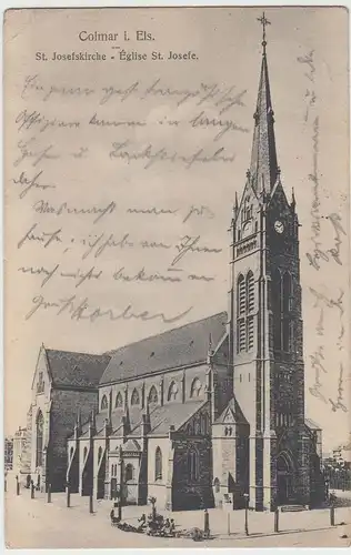 (46643) AK Colmar, Kolmar, St. Josefskirche, 1914