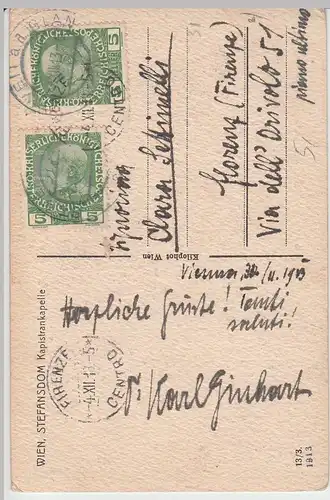 (46642) Foto AK Wien, Stephansdom, Kapistrankapelle, 1913