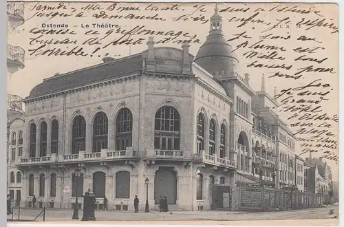 (46623) AK Ostende, Oostende, Le Théatre, 1904