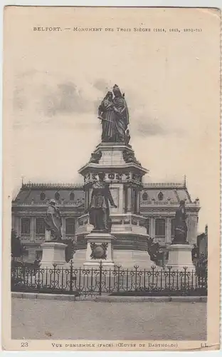(46615) AK Belfort, Monument des Trois Sièges, 1920