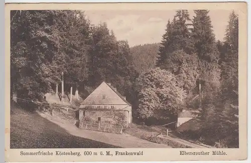 (46579) AK Köstenberg, Elbersreuther Mühle, 1931