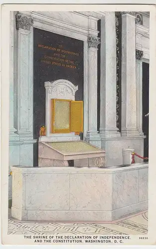 (46547) AK Washington D.C., Shrine o. declaration o. independence, vor 1945