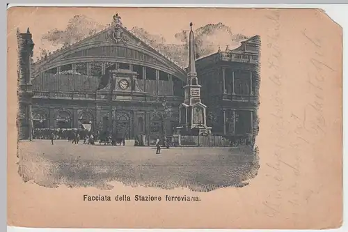 (46531) AK Rom, Stazione di Roma Termini, Bahnhof, 1902