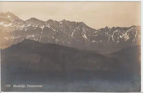 (46530) Foto AK Hochalp-Panorama, vor 1945