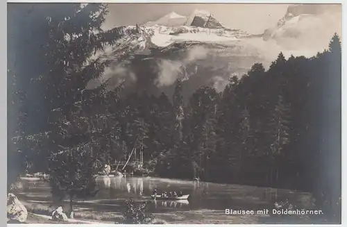 (46529) Foto AK Blausee mit Doldenhörner, vor 1945