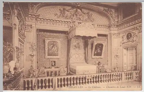 (46510) AK Versailles, Le Chateau, Chambre de Louis XIV., 1913