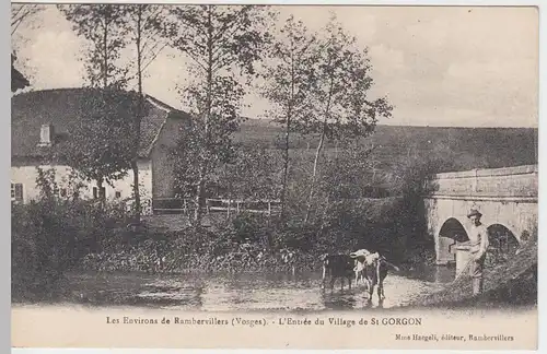 (46508) AK Rambervillers, L'Entrèe du Village de St. Gorgon, vor 1945