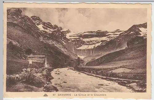 (46504) AK Gavarnie, Le Cirque et la Chaumière, 1932