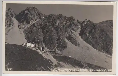 (46459) Foto AK Nordkettenbahn, Station Seegrube und Hafelekar, 1932