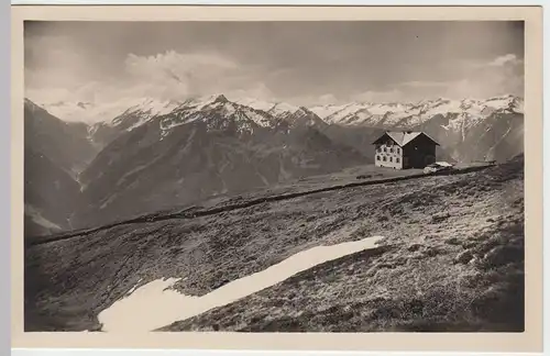 (46445) Foto AK Wildkogelhaus gegen die Hohen Tauern, vor 1945