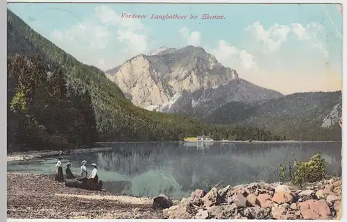 (46444) AK Vorderer Langbathsee bei Ebensee, 1912