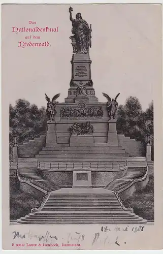 (46413) AK Nationaldenkmal a.d. Niederwald, 1901