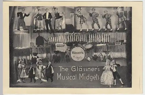 (46176) AK Liliputaner, The Glässner's Musical Midgets