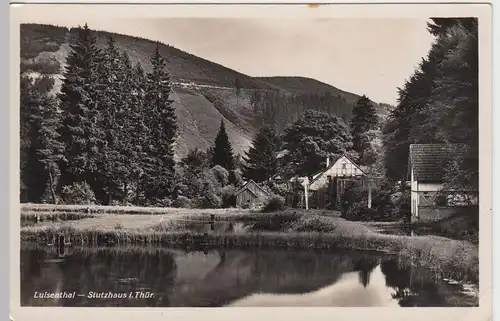 (46130) Foto AK Luisenthal, Waldarbeitersiedlung Stutzhaus, 1937
