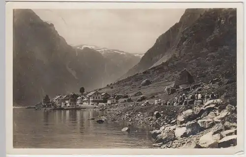 (46114) Foto AK Gudvangen, 1942
