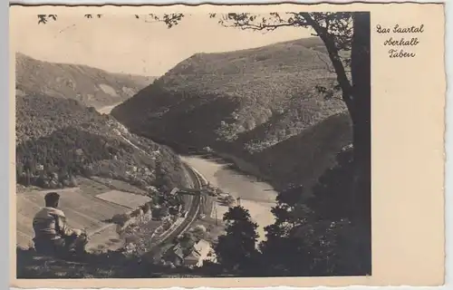 (46093) Foto AK Saartal oberhalb von Taben, 1936