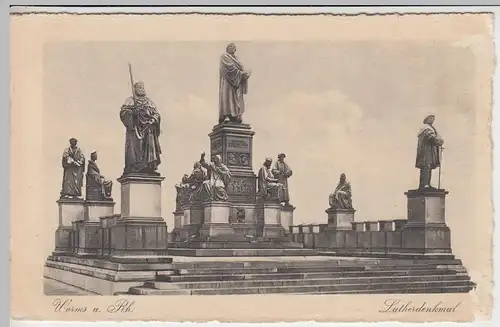 (45849) AK Worms, Lutherdenkmal, 1911