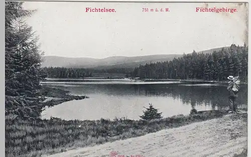 (45755) AK Fichtelsee im Fichtelgebirge, vor 1945