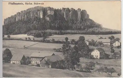 (45713) AK Sächsische Schweiz, Pfaffenstein, 1914