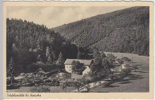 (45691) AK Kreischa, Teufelsmühle, 1943