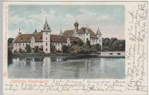 (45683) AK Wolfersdorf, Schloß Fröhliche Wiederkunft, 1902