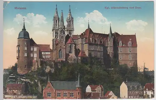 (45673) AK Meißen, Albrechtsburg und Dom, 1912