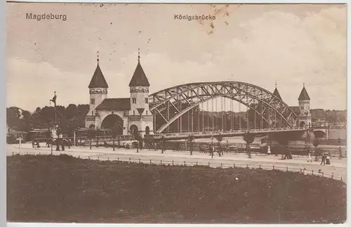 (45652) AK Magdeburg, Königsbrücke, Feldpost 1914