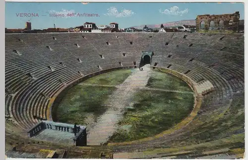 (45602) AK Verona, Interno dell'Anfiteatro, 1913