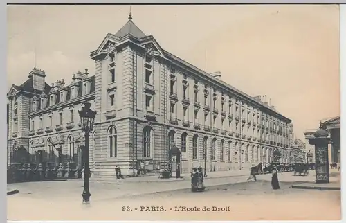 (45585) AK Paris, L'Ecole de Droit, vor 1905