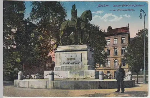 (45552) AK Aachen, Kaiser Friedrich-Denkmal, 1917