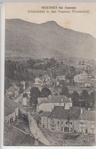 (45497) AK Moussey bei Senones, Schlachtfeld i.d. Vogesen, Feldpost 1915
