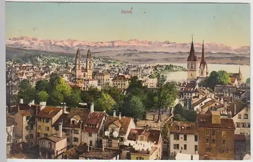 (45474) AK Zürich, Totale, 1909