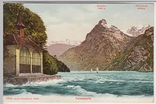 (45473) AK Tellskapelle am Vierwaldstättersee, 1908