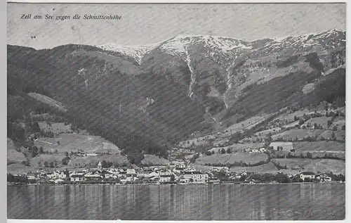(45466) AK Zell am See, Panorama gegen die Schmittenhöhe, 1910