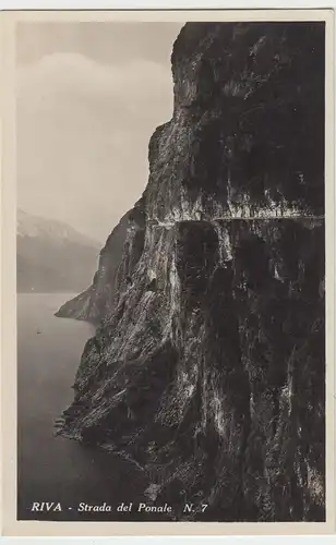 (45444) AK Riva del Garda, Strada del Ponale, vor 1945