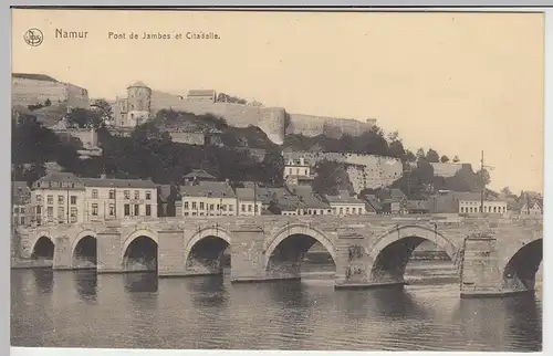 (45430) AK Namur, Pont de Jambes et Citadelle, Feldpost 1916