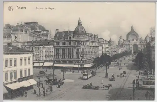 (45427) AK Antwerpen, Anvers, Avenue de Keyer, vor 1945