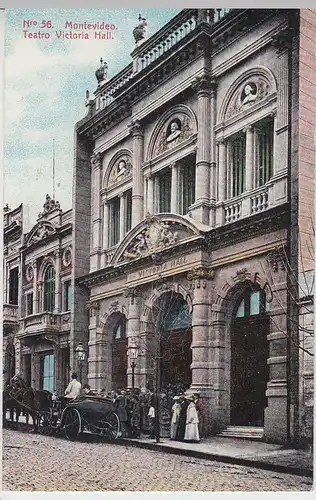 (45411) AK Montevideo, Teatro Victoria Hall, 1907