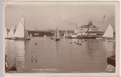 (45410) Foto AK Christiania (Oslo), Hafen, 1912