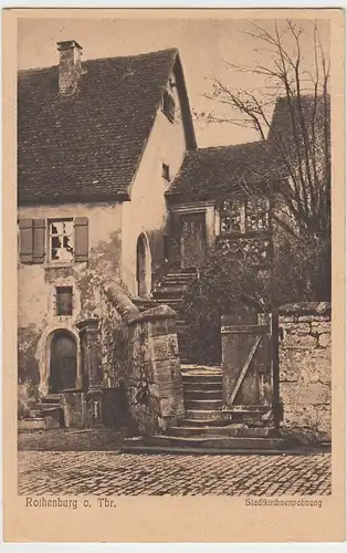 (45400) AK Rothenburg o.d.Tauber, Stadtkirchnerwohnung, vor 1945