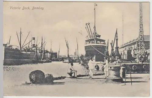 (45391) AK Bombay, Victoria Dock, vor 1945