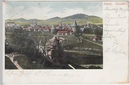 (45140) AK Goslar, Totale, 1902