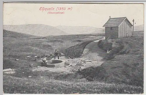 (45042) AK Riesengebirge, Elbquelle, 1930er